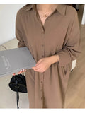 Shirt Dress Evening Vintage Dress Party Oversize Long Cotton Beach Women Dresses