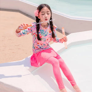 Girls swimwear Sun protection Quick drying Girls Long sleeved pants Swimwear
