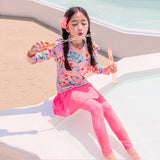 Girls swimwear Sun protection Quick drying Girls Long sleeved pants Swimwear