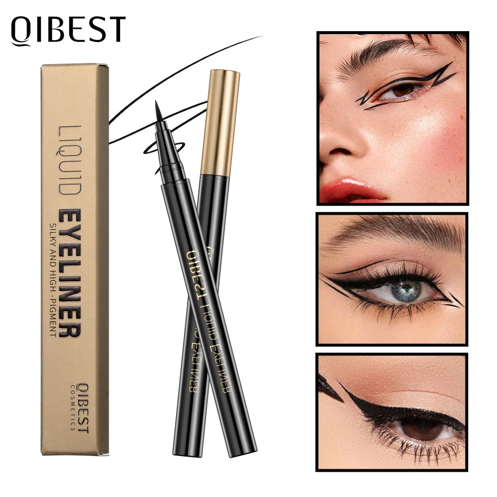 Long Lasting Black Liquid Eyeliner Waterproof Eye Liner Pencil Quick Drying Not Bloom Natural Eyeliner Liquid Pen Cosmetic Tools