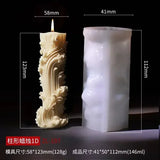 candle silicone mold flower bouquet relief resin mould blooming flower gypsum molds
