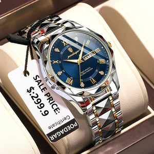 Brand Luxury Man Wristwatch Waterproof Luminous Date Week Men Watches Stainless