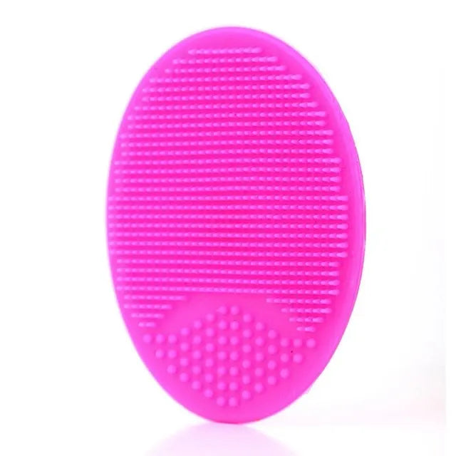 Silicone Face Wash Brush Clean Pores Baby Shampoo Brush Baby Bath Brush Soft Hair Round Shampoo Comb Home Use
