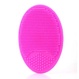 Silicone Face Wash Brush Clean Pores Baby Shampoo Brush Baby Bath Brush Soft Hair Round Shampoo Comb Home Use