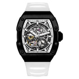 BRUBOSES-Men's Mechanical Watch with Sapphire Crystal, 316L Stainless Steel Case, Tonneau Watch, Casual Fashion