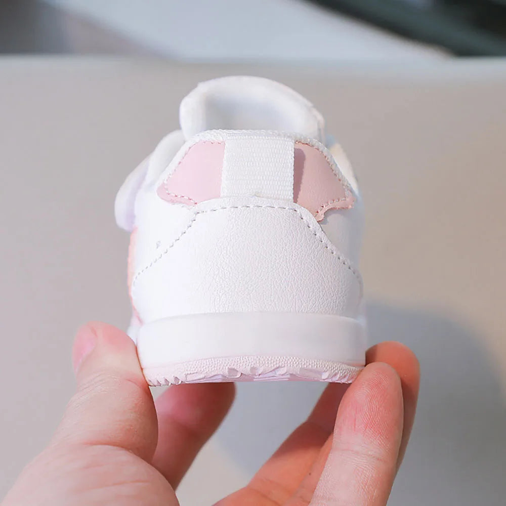 Autumn Children's Sport Shoes PU Leather Toddler Shoes For Baby Cute Rabbit Sneakers For Kids