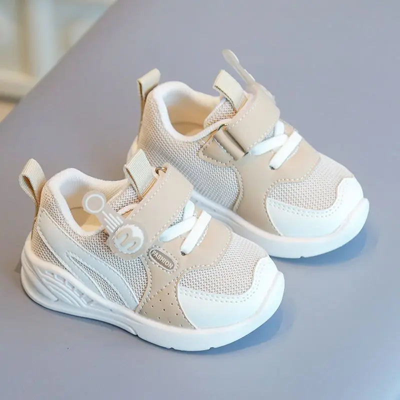 Children's Fashion Sneakers 2024 New Kids White Non-slip Casual Shoes Boys Girls Breathable Sneakers Toddler Outdoor Sport Shoes
