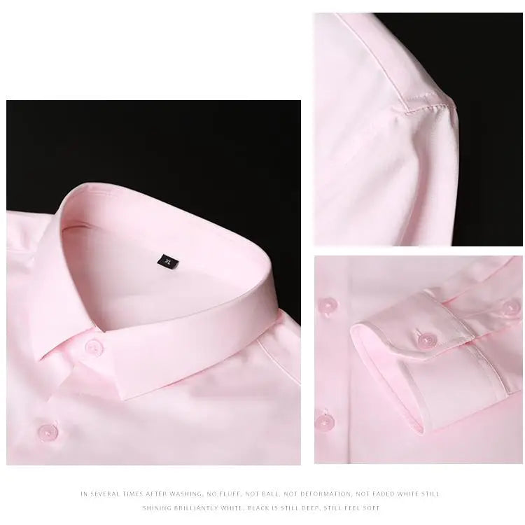 Anti-Wrinkle Men Shirts Long Sleeve Dress Shirts for Male