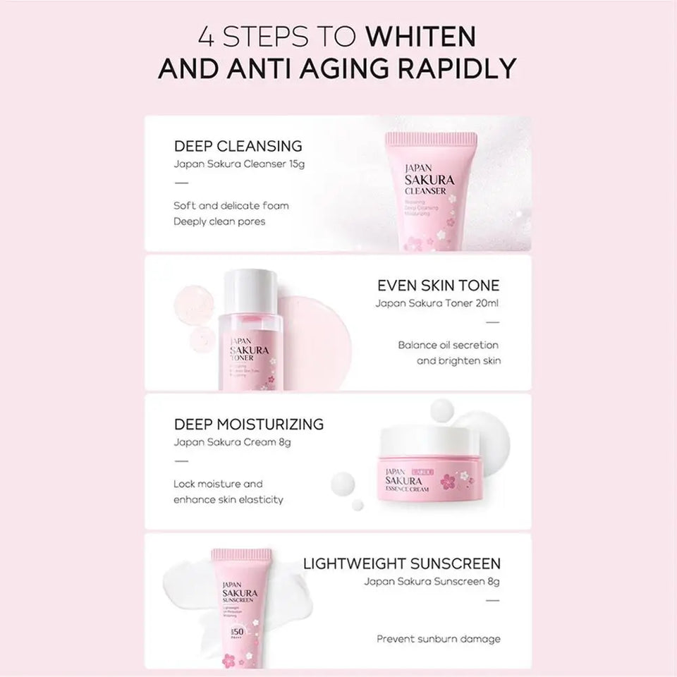Skin Care Sets Facial Cleanser Face Face Toner Sunscreen