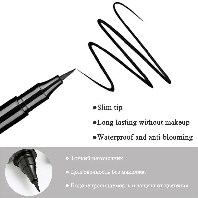 Waterproof Liquid Eye Liner Pencil Quick Drying No Blooming Eyeliner Pen Waterproof Long Lasting Natural Beauty Comestics Tools