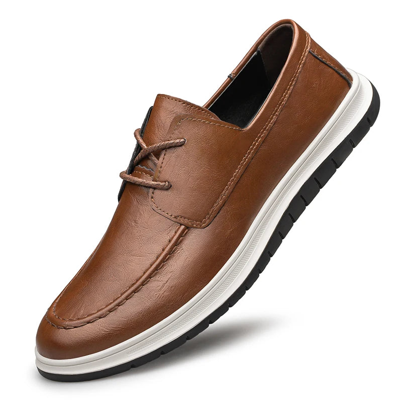 Mens Genuine Leather Shoes Senior Business Shoes New Fashion Casual Wedding Party Shoes Lace Up Warm Plush Mans Oxford Footwear