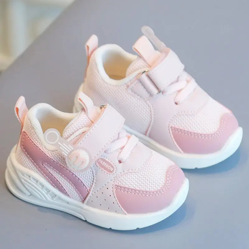 Children's Fashion Sneakers 2024 New Kids White Non-slip Casual Shoes Boys Girls Breathable Sneakers Toddler Outdoor Sport Shoes