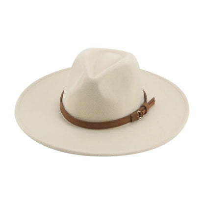 Hat Hats for Women Fedora Cowboy Hat Solid Luxury Panama Khaki Camel Caps