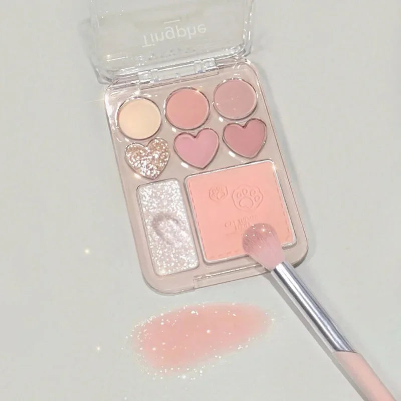 Cat Claw Eyeshadow Palette Blush Highlight Makeup