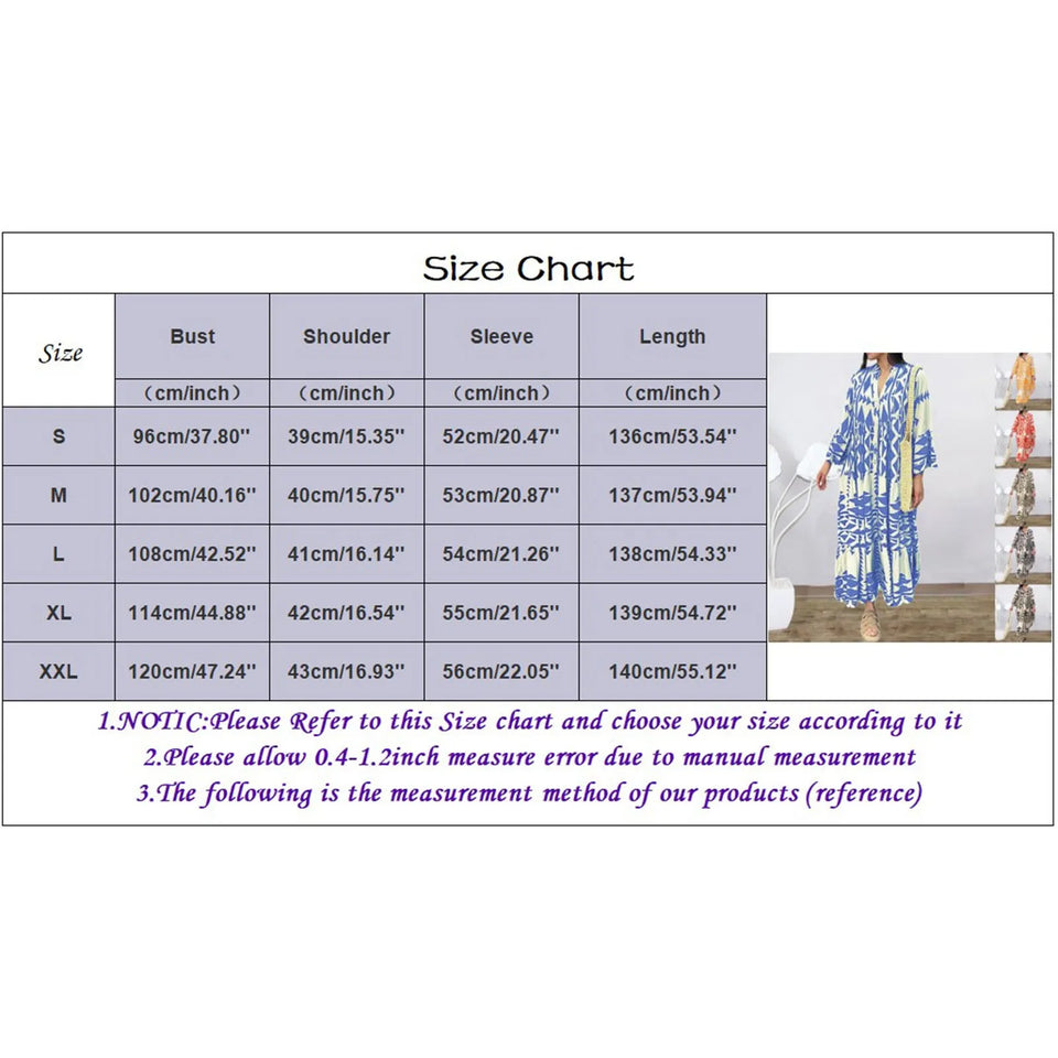 Summer Shirt Dresses Women Long Sleeve Pleated Boho Print Long Dress Robe Ladies Fashion Vintage Beach Maxi Dresses Vestidos