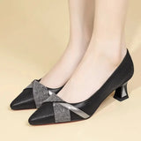 Women Fashion High Quality Black Sexy High Heel Pumps for Party Lady Cute Night Club Blue Crystal Stiletto Heel Shoes A12