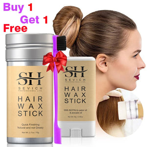 Hair wax stick with hair comb and bristle brush and edge brush for wig edge control Broken Hair Artifact Wax Comb Kit