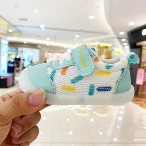 2024 New 2024 Spring and Fall New Season Models Boys Toddler Shoes Girls Soft Sole Mesh Breathable Single Shoes