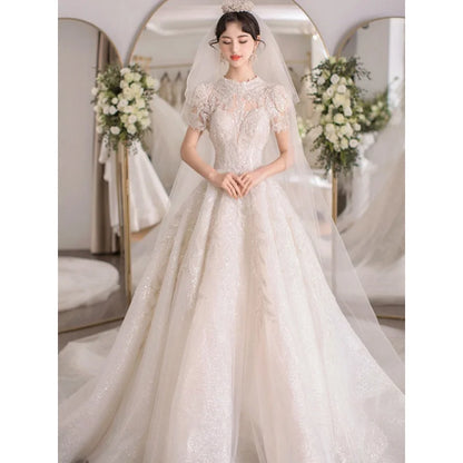 Bride dresses Wedding Dress Lace long maxi elegant and pretty women's dresses