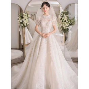 Bride dresses Wedding Dress Lace long maxi elegant and pretty women's dresses