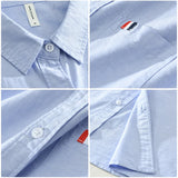 White Short Sleeve Shirt for Men Summer New Loose Casual Shirt Men's Clothing