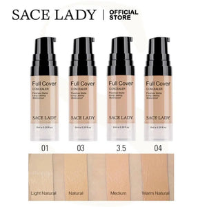 Concealer Smooth Non-Sticking Powder Liquid Concealer Full Cover Makeup Face Corrector Cream Waterproof Cosmetics