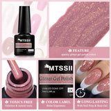 Mtssii 7ml Sparkling Glitter Gel Nail Polish Shining Sequins Colors Long Lasting For Manicure Soak Off Nail Art Gel Varnishes