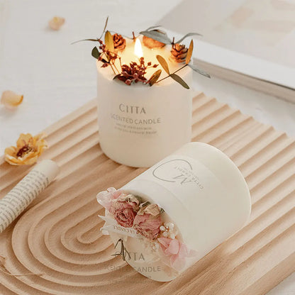 CITTA Floral Scented Candles, for Home, Wedding, Party, Birthday