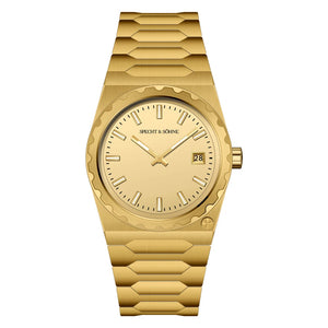 2024 New Arrivals Specht & Söhne Luxury 37MM Quartz Watch For Men Super Slim Stainless Steel Sapphire Crystal 50M Waterproof