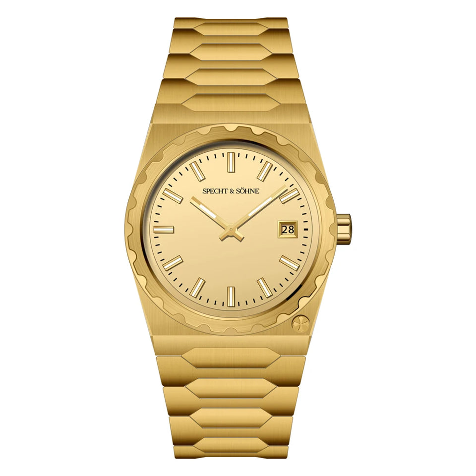 2024 New Arrivals Specht & Söhne Luxury 37MM Quartz Watch For Men Super Slim Stainless Steel Sapphire Crystal 50M Waterproof