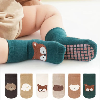 Spring Autumn Sock Baby Boys Girls Anti-Slip Floor Socks