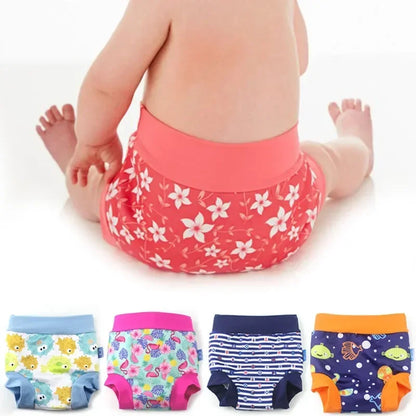 Infant Children Leakproof Swimming Nappies Newborn Baby High Waist Swimming Trunks Baby