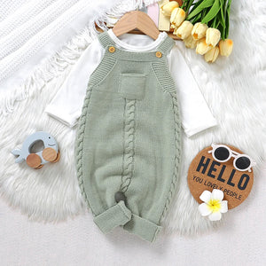Newborn Baby Romper Knitted Infant Boy Jumpsuit Sleeveless
