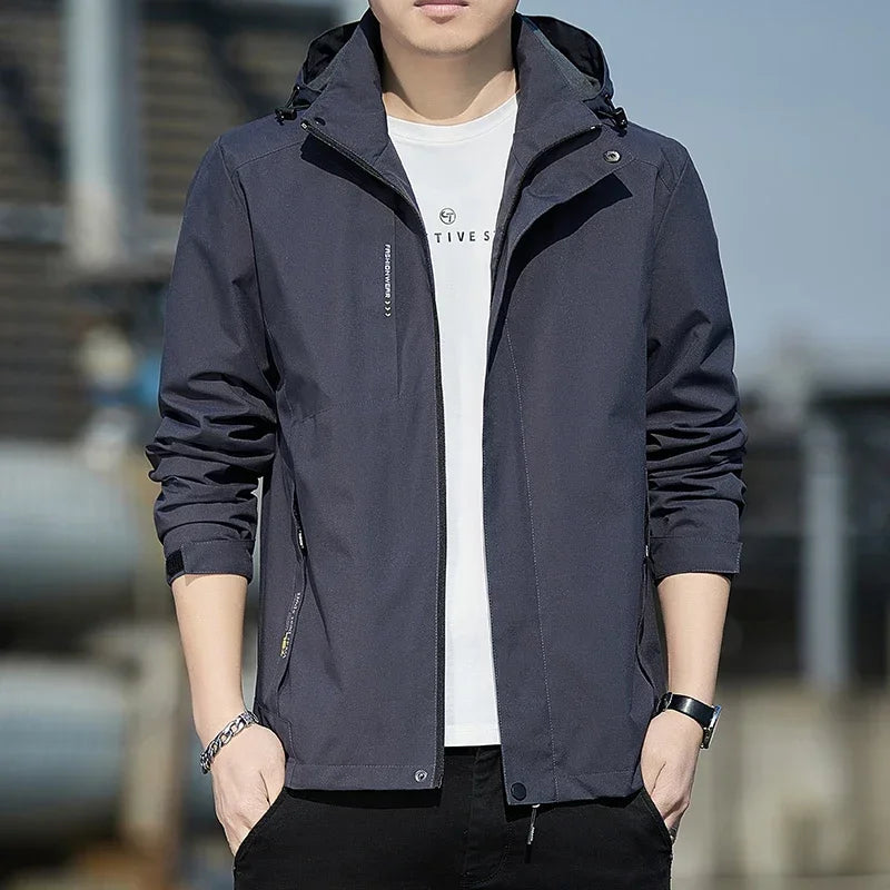 Men's Autumn Winter Jacket Plush Waterproof Male Spring Cotton Male Casual Windproof Jackets Hombre Coat Men Windbreak