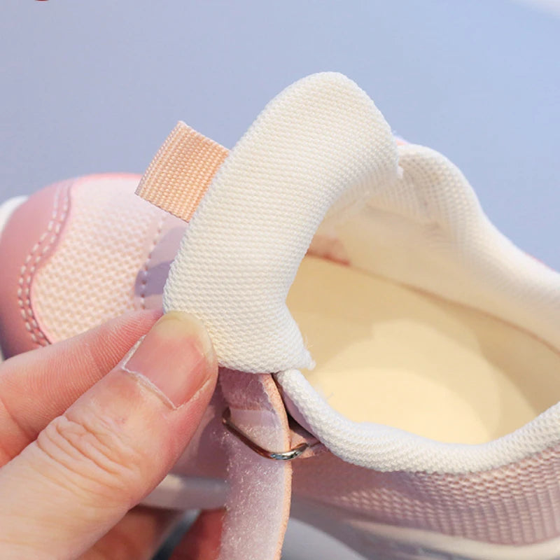 Children's Fashion Sneakers 2024 New Kids White Non-slip Casual Shoes Boys Girls Breathable Sneakers Toddler Outdoor Sport Shoes