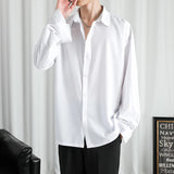 Shirt Men Solid  Long sleeved Shirt For Men Korean Fashion Shirts