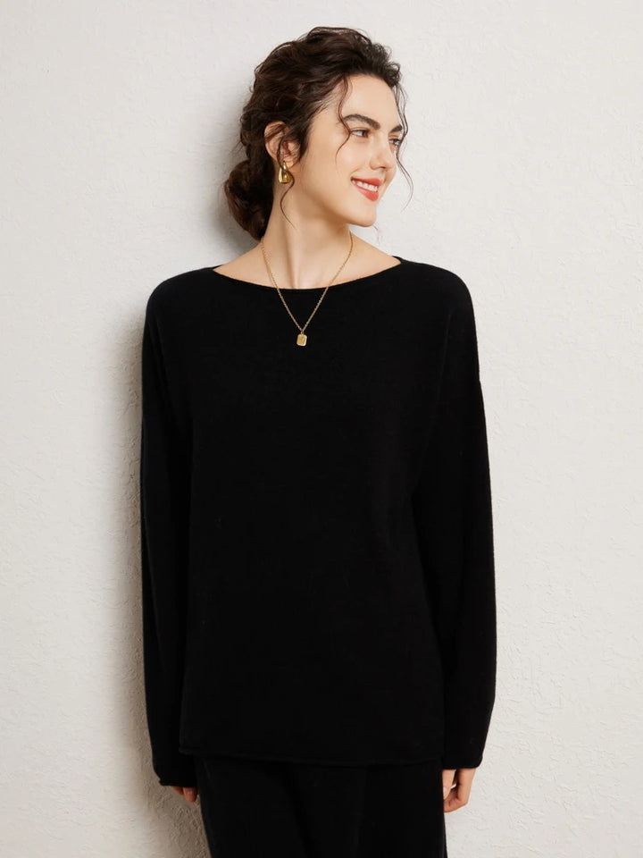 Autumn Winter 100% Cashmere Sweater Luxury Women's  Pullover Skirt Two Pieces Set
