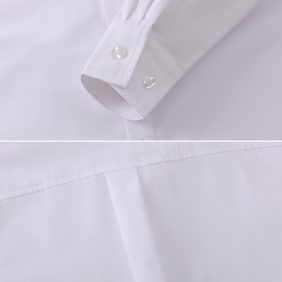 Boys Shirt Kids Oxford White Shirts Kids School Uniform Gift Perform Ceremony Birthday Wedding Formal Clothes 6 to 14 Years
