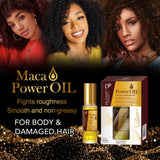 50ml Maca Power Moroccan Argan Oil for Hair Healing Cold Pressed Weightless Hair Serum for Rescue Frizzy and Damaged Locks
