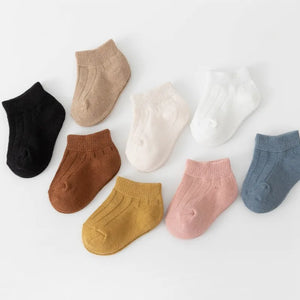 8 Colord Of Infant Baby girl Cotton Socks Elementary School Toddler  Short Socks