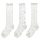 Korean Baby Children Girl Cute Socks Kids White Color Mesh Breathable School Uniform Stockings