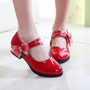 Leather Shoe Soft Soled Princess Shoes Bow Mary Jane Shoe