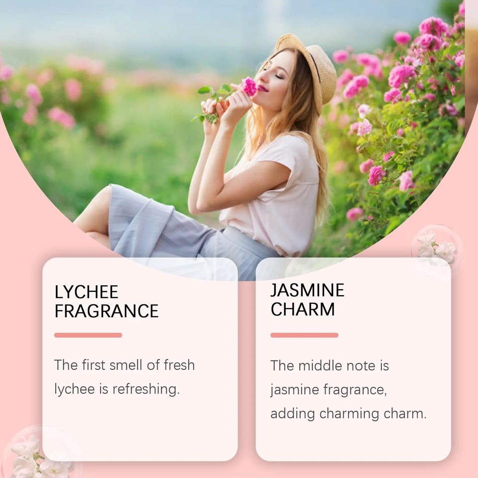 Women Lychee Perfume Plant Floral Scent Lasting Fragrance