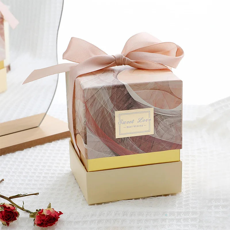 Preserved flower Scented Candle Soy Wax Dried Flowers Romantic  Candles Fragrance Ornament