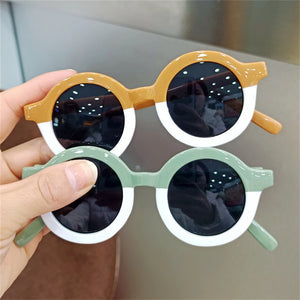 Boy Cute Leopard Double Color Children's Sunglasses Lovely Vintage Sunglasses