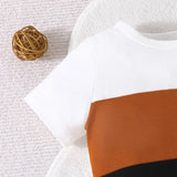 Infant Clothing Set For Kid Boy 6-36 Months KING Stripe Short Sleeve tshirt and Shorts Summer Outfit Ootd For Newborn Baby