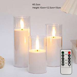 Outdoor flameless Candle Window Lamp & Remote Control Timer,Yellow LED Flickering Electric Pillar Candles