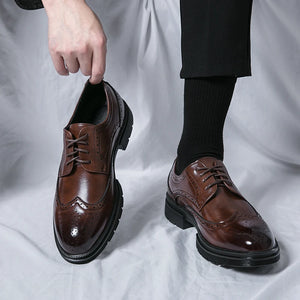 Men Business Formal Shoes Man Oxford Casual Shoes Men Brand Black Classic Comfortable Fashion Derby Shoes Luxury Leather Shoes