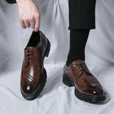 Men Business Formal Shoes Man Oxford Casual Shoes Men Brand Black Classic Comfortable Fashion Derby Shoes Luxury Leather Shoes