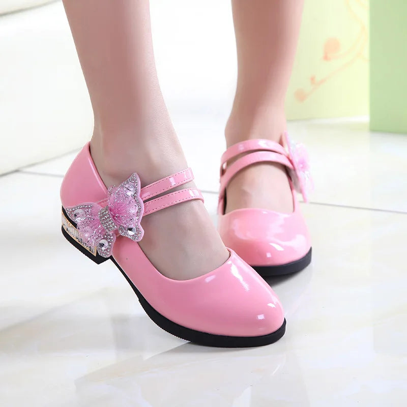Leather Shoe Soft Soled Princess Shoes Bow Mary Jane Shoe